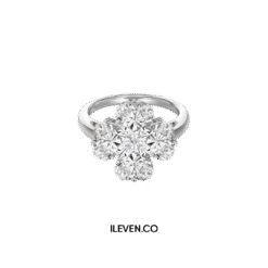 LUCKY CLOVER WHITE RING ZCR-0014 – CRAFTED IN STERLING SILVER WITH TRIPLESHIELD™