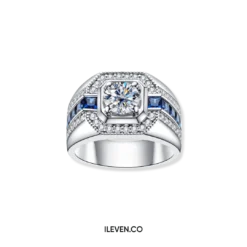 SAPPHIRE LEGACY RING ETG-M-S0003 – CRAFTED IN STERLING SILVER WITH ETERNAGOLD™