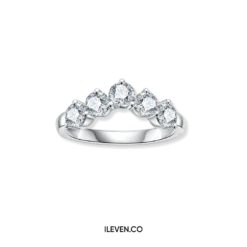CROWN BRILLIANCE RING ETG-S0004 – CRAFTED IN STERLING SILVER WITH ETERNAGOLD™