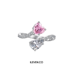DUET PINK RING ZCR-0007 – CRAFTED IN STERLING SILVER WITH TRIPLESHIELD™