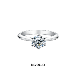 ETERNAL SIX-PRONG RING ETG-S-0006 – CRAFTED IN STERLING SILVER WITH ETERNAGOLD™