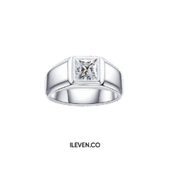 REGAL PRINCE MOISSANITE RING ETG-M-S0002 – CRAFTED IN STERLING SILVER WITH ETERNAGOLD™