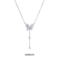 BUTTERFLY CASCADE NECKLACE MSD-0001 – CRAFTED IN STERLING SILVER WITH TRIPLESHIELD™