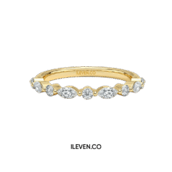 MARQUISE WAVE BAND RING ETG-G0004 – CRAFTED IN STERLING SILVER WITH ETERNAGOLD™