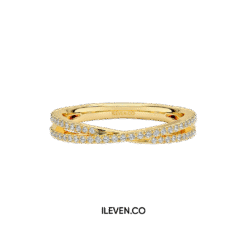 WAVE LAYERS BAND RING ETG-G0006 – CRAFTED IN STERLING SILVER WITH ETERNAGOLD™