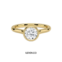 AURA ROUND RING ETG-G0007 – CRAFTED IN STERLING SILVER WITH ETERNAGOLD™