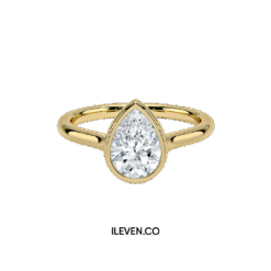 PEAR WHISPER RING ETG-G0010 – CRAFTED IN STERLING SILVER WITH ETERNAGOLD™