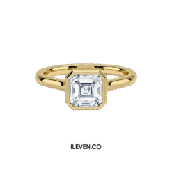 ASSCHER GLOW RING ETG-G0012 – CRAFTED IN STERLING SILVER WITH ETERNAGOLD™