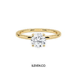 PURE AURA SOLITAIRE RING ETG-G0013 – CRAFTED IN STERLING SILVER WITH ETERNAGOLD™