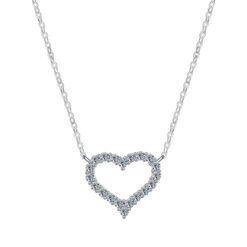 HEART OF RADIANCE NECKLACE MSD-0027 – CRAFTED IN STERLING SILVER WITH TRIPLESHIELD™