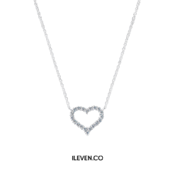 HEART OF RADIANCE NECKLACE MSD-0027 – CRAFTED IN STERLING SILVER WITH TRIPLESHIELD™